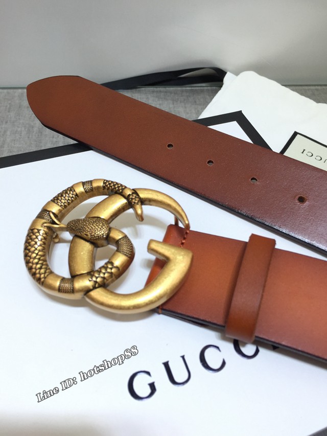 Gucci男士皮帶 古奇高端定制皮料腰帶  jjp1047